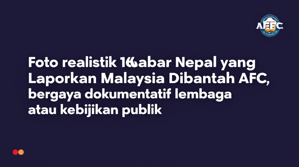 Kabar Nepal yang Laporkan Malaysia Dibantah AFC