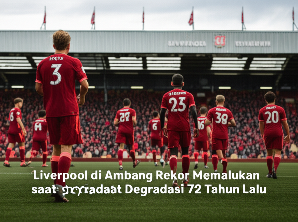 Liverpool di Ambang Rekor Memalukan saat Degradasi 72 Tahun Lalu