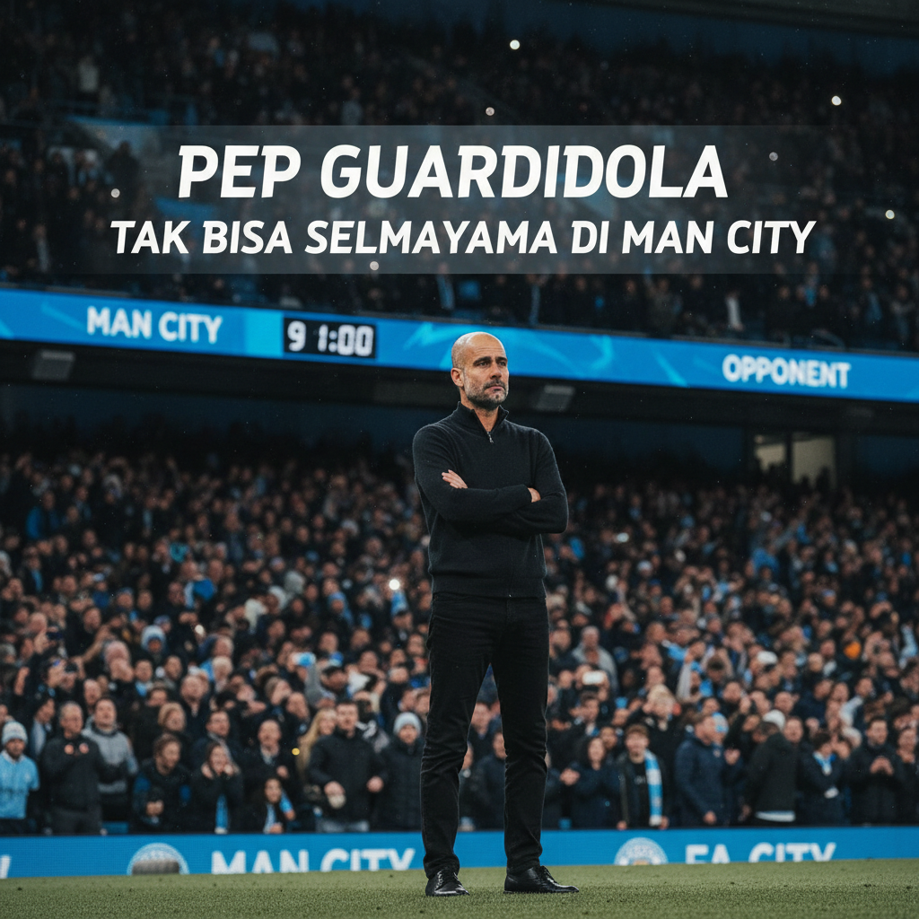 Pep Guardiola Tak Bisa Selamanya di Man City