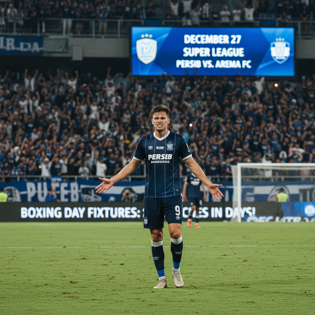 Thom Haye Gusar dengan ‘Boxing Day’ Super League: Persib Main 2 Hari usai Natal