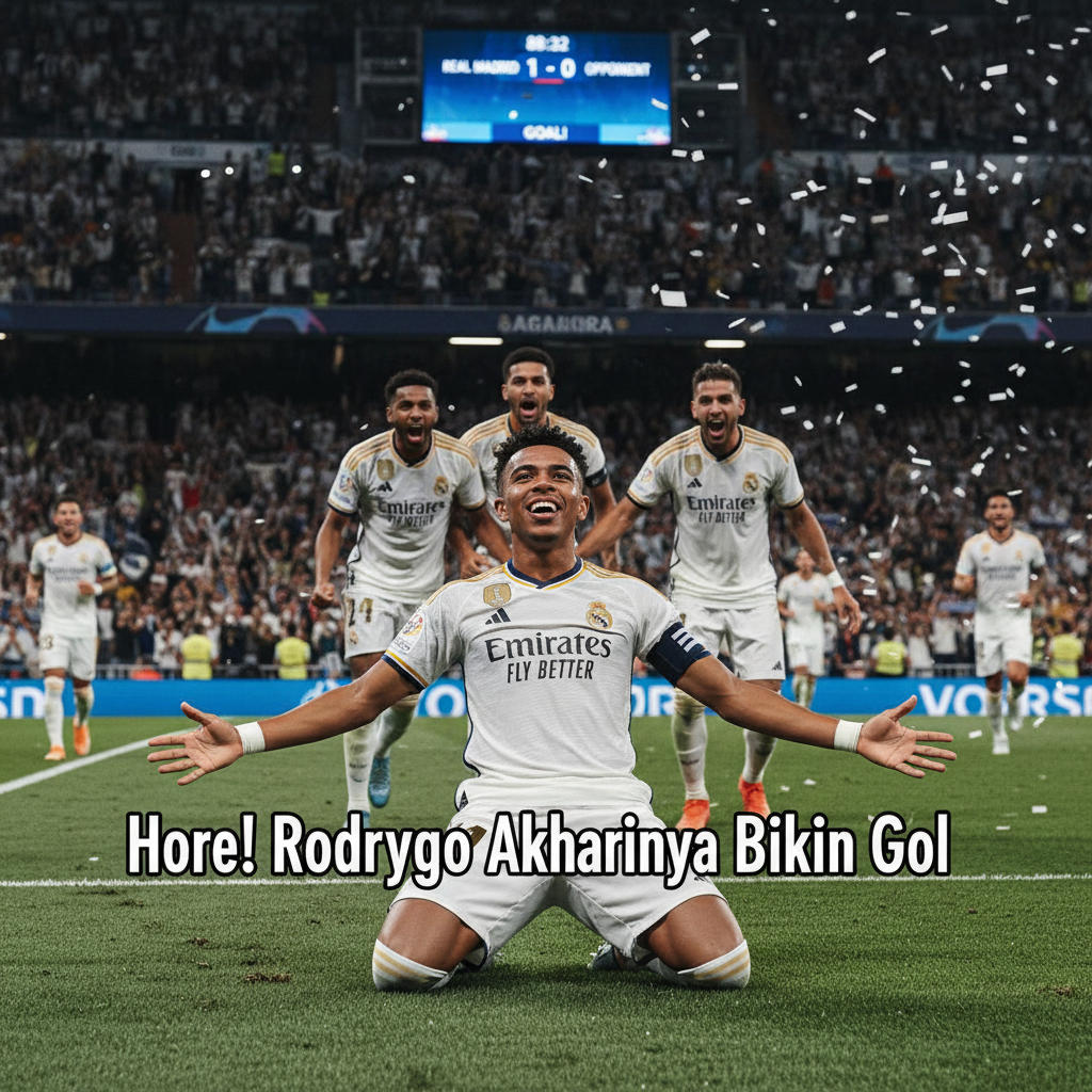 Hore! Rodrygo Akhirnya Bikin Gol